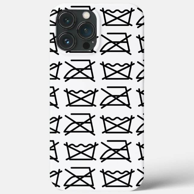 DO NOT WASH! DO NOT IRON! Case-Mate iPhone CASE (Back)