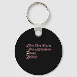 Do On Not Disturb Headphones Gym Pump Key Ring