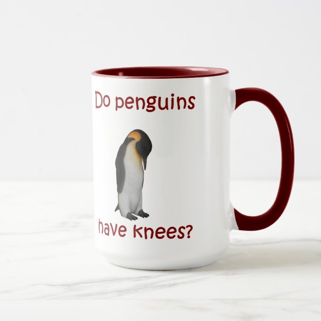 Do penguins have knees? mug (Right)