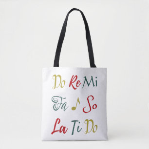 Do Re Me Cute Christmas The Sound of Music Musical Tote Bag