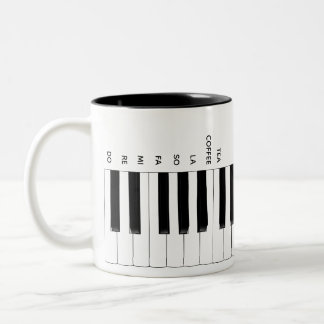 Do Re Mi Coffee Tea Piano Keyboard Music Mug