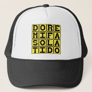 Do Re Mi Fa So La Ti Do, Notes of the Tonal Scale Trucker Hat