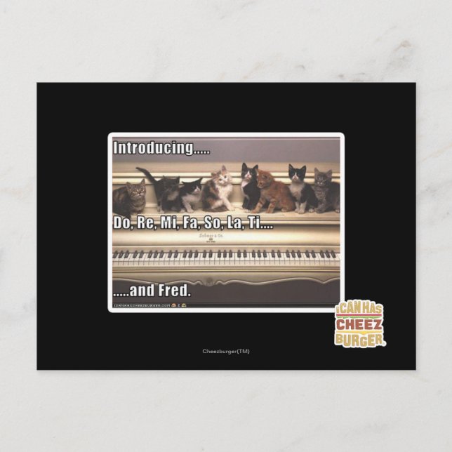 Do, Re, Mi, Fa, So, La, Ti, Fred Postcard (Front)