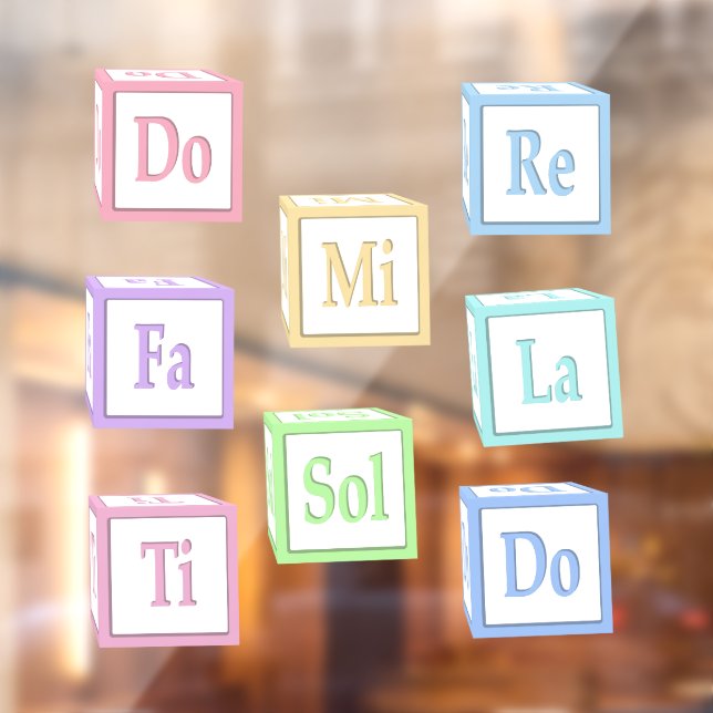 "Do Re Mi Fa So La Ti" Solfeggio Baby Blocks Kids (Sheet 2)