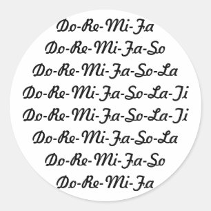 Do-Re-Mi-Fa-So-La-Ti Sticker