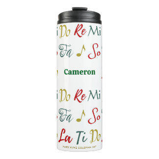 Do Re Mi Nostalgic Personalised Musical Theatre Thermal Tumbler