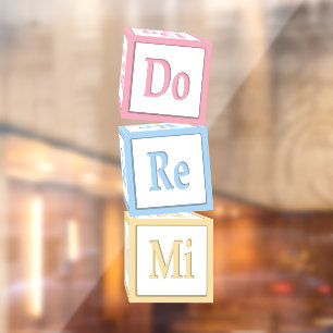 "Do Re Mi" Solfege Stacked Baby Blocks Kids Music