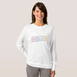 "Do Re Mi" Solfeggio Baby Blocks Music Education T-Shirt