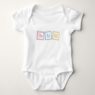 "Do Re Mi" Solfeggio Baby Blocks Musical Bodysuit