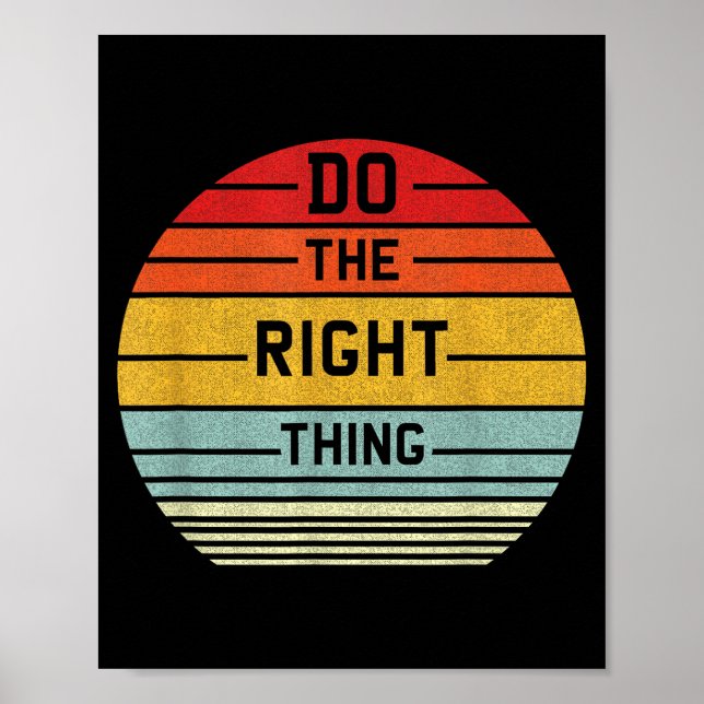 Do Right Retro Poster (Front)