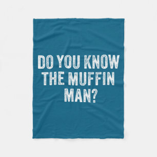 Do Shirt Know Muffin Sarcastic Saying Vintage Fleece Blanket