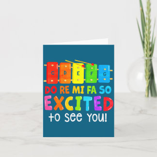 Do Shirt Re Mi Fa So Excited Card