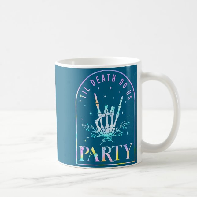 Do Shirt Til Death Us Party Skeleton Coffee Mug (Right)