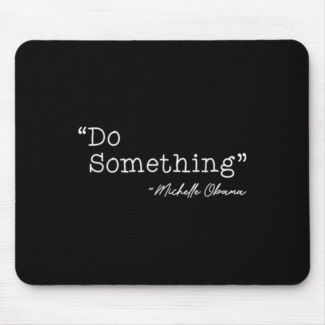 Do Soing Michelle Obama - Uni-adults, Black, Small Mouse Pad (Front)