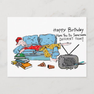 Do Something Different Birthday Postcard