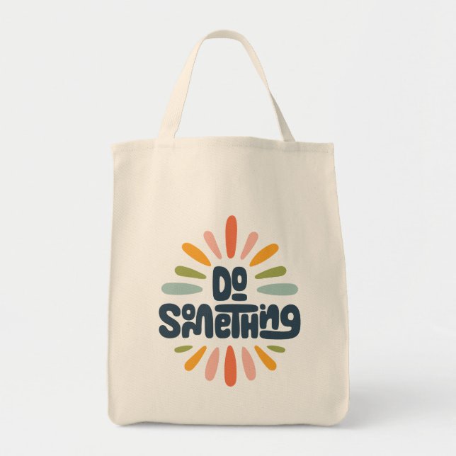 Do Something Market Tote Bag (Front)