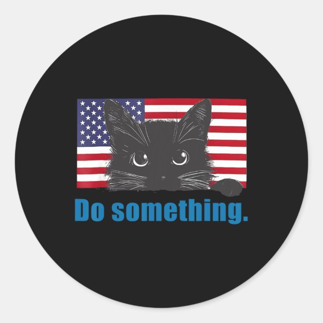 Do Something Michelle Obama  Classic Round Sticker (Front)