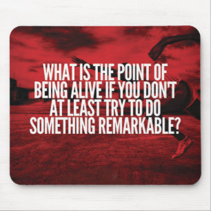 Do Something Remarkable - Workout Motivational Mouse Pad