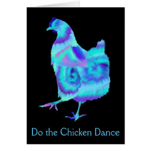 Do the Chicken Dance Funny Colourful Artsy Hen Art