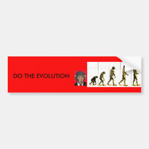 DO THE EVOLUTION BUMPER STICKER
