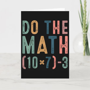 Do The Math 67 Funny Six Seven Meme Teacher Women  Card