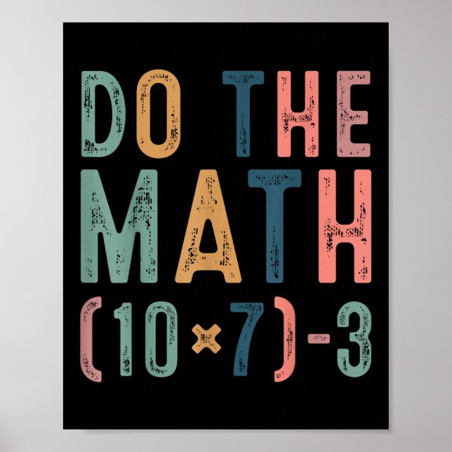 Do The Math 67 Funny Six Seven Meme Teacher Women  Poster (Front)