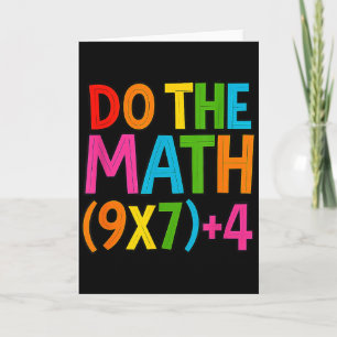 Do The Math 67 Meme 6 7 Funny Six Seven Card