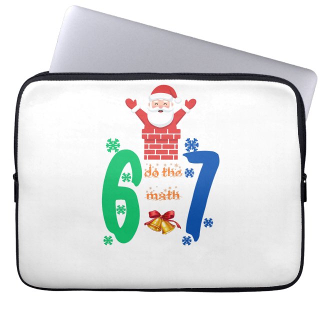 Do The Math 67 Meme Christmas Laptop Sleeve (Front)