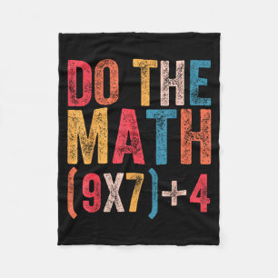 Do The Math 67 Meme Funny 6 7 Six Seven Men Women Fleece Blanket