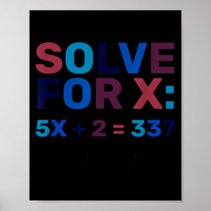 Do The Math 67 Meme Funny Six Seven, Algebra Teach Poster