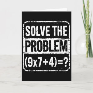 Do The Math 67 Meme Funny Six Seven Men Women Teac Card
