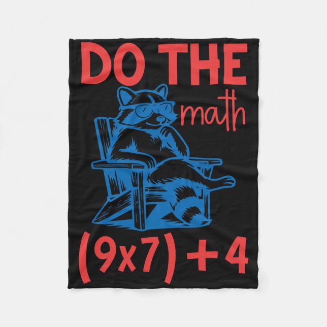 Do The Math, 67 Meme, Funny Six Seven Teacher Funn Fleece Blanket (Front)