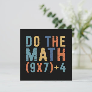 Do The Math 67 Meme Funny Six Seven Teacher  Invitation