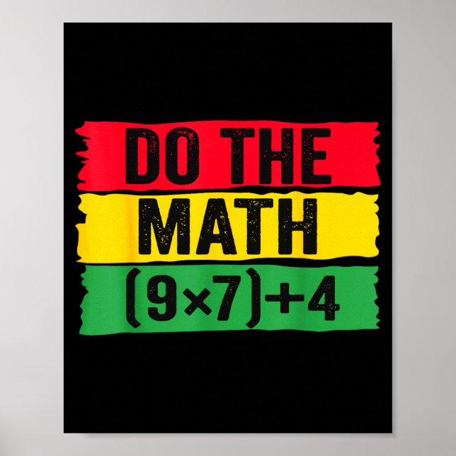 Do The Math 67 Meme Funny Six Seven Teacher Joke B Poster (Front)