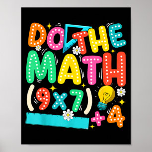 Do The Math 67 Meme Funny Six Seven Teacher  Poster