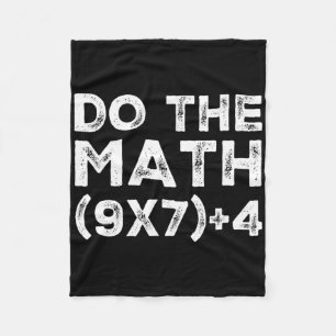 Do The Math 67 Meme Funny Six Seven Teacher Studen Fleece Blanket