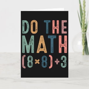 Do The Math 67 Meme Funny Six Seven Teacher Women  Card