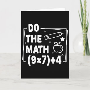 Do The Math Christmas Funny 67 Meme Pemdas Teacher Card