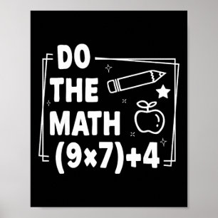Do The Math Christmas Funny 67 Meme Pemdas Teacher Poster