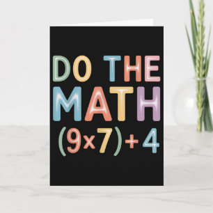 Do The Math Equation Thanksgiving Teacher 67 Six S Card