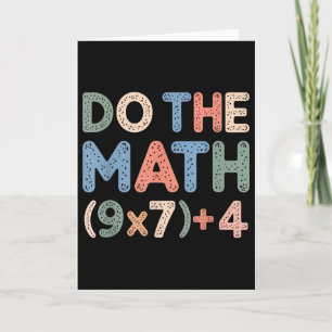 Do The Math Equation Thanksgiving Teacher 67 Six S Card