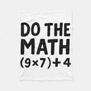 Do The Math Equation Thanksgiving Teacher 67 Six S Fleece Blanket