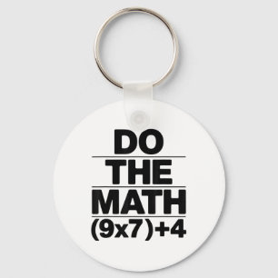 Do The Math Equation Thanksgiving Teacher 67 Six S Key Ring