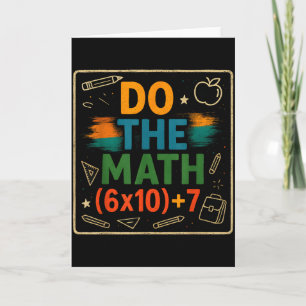 Do The Math Funny 67 Equation Clroom Teacher Gift  Card