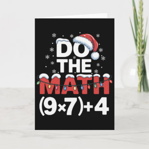 Do The Math Meme 6 7 Funny Christmas Holiday Humor Card