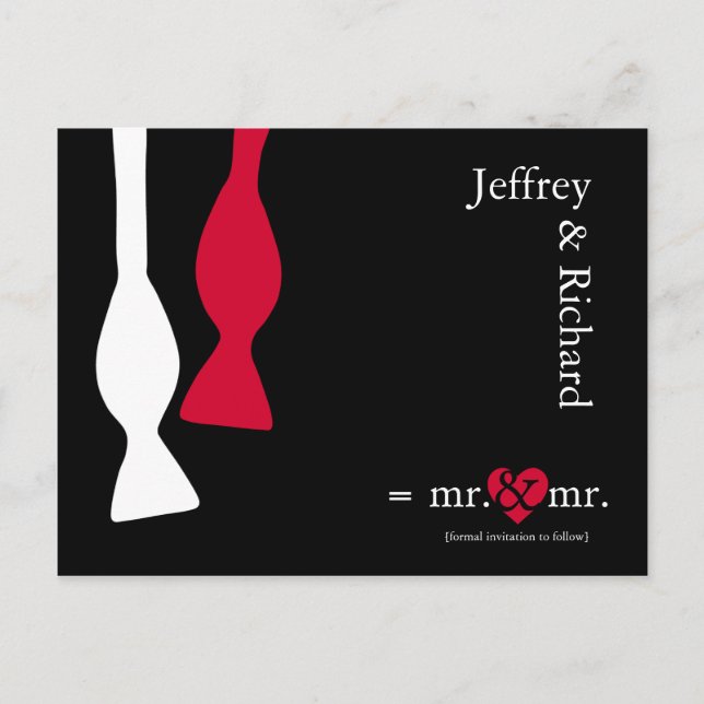 Do the Math Mr & Mr Postcard (Front)