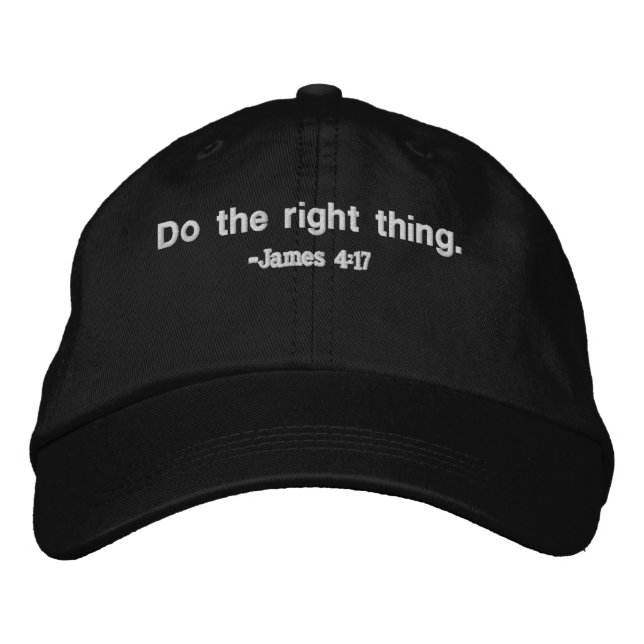 Do the right thing  embroidered hat (Front)