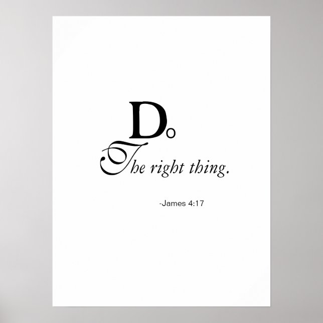 Do the right thing poster (Front)