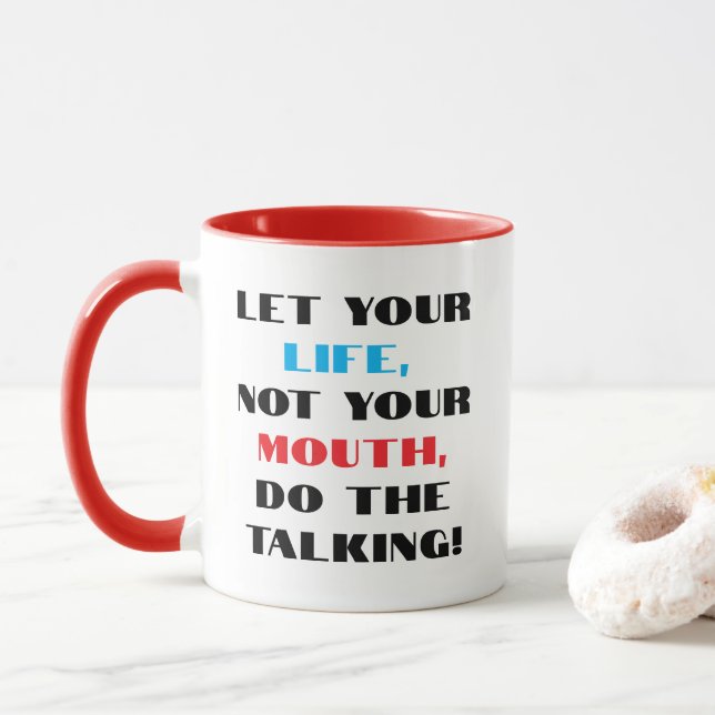" Do The Talking" Mug (With Donut)