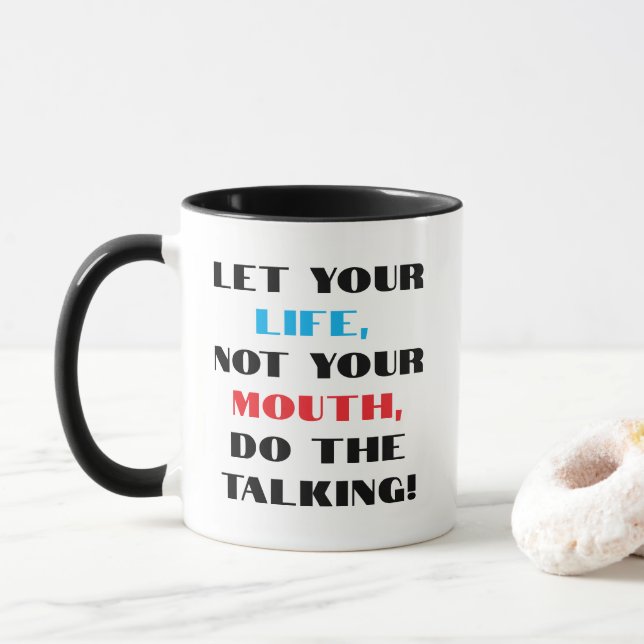 " Do The Talking" Mug (With Donut)